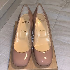 Christian Louboutin Cadrilla 70 Patent-Nude